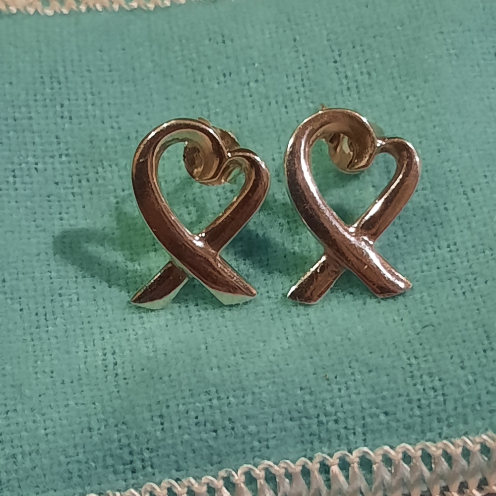Tiffany and Co. Loving heart earrings.